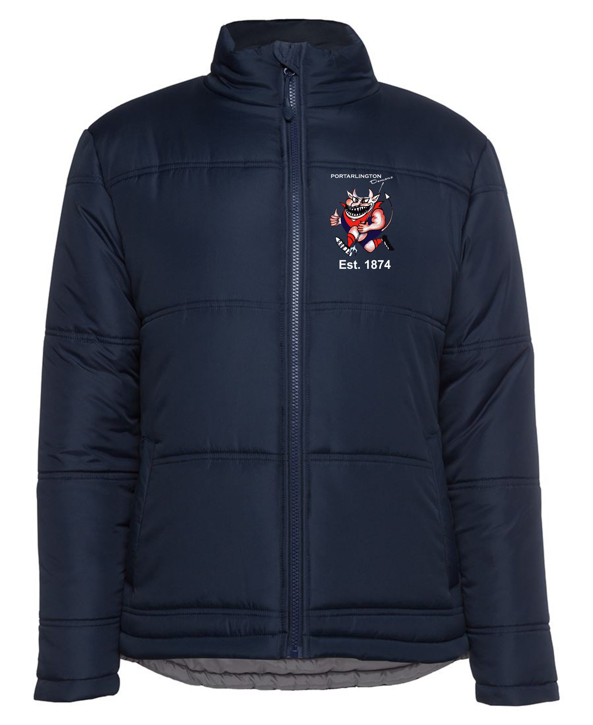 Men's & Kids Navy Puffer Jacket — Promote-It Trophy & Clothing Co.