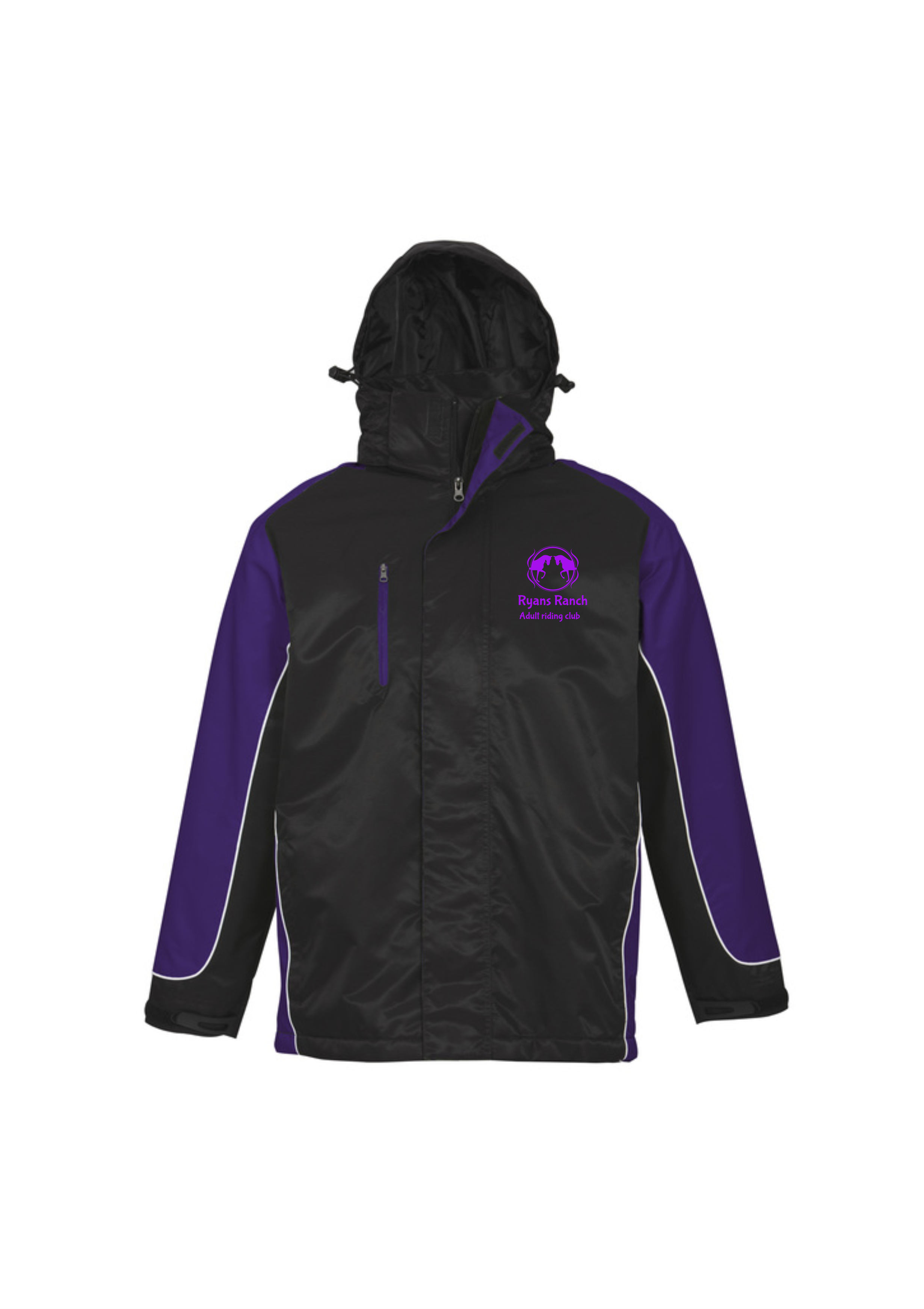 Unisex Nitro Jacket in Black/Purple/White