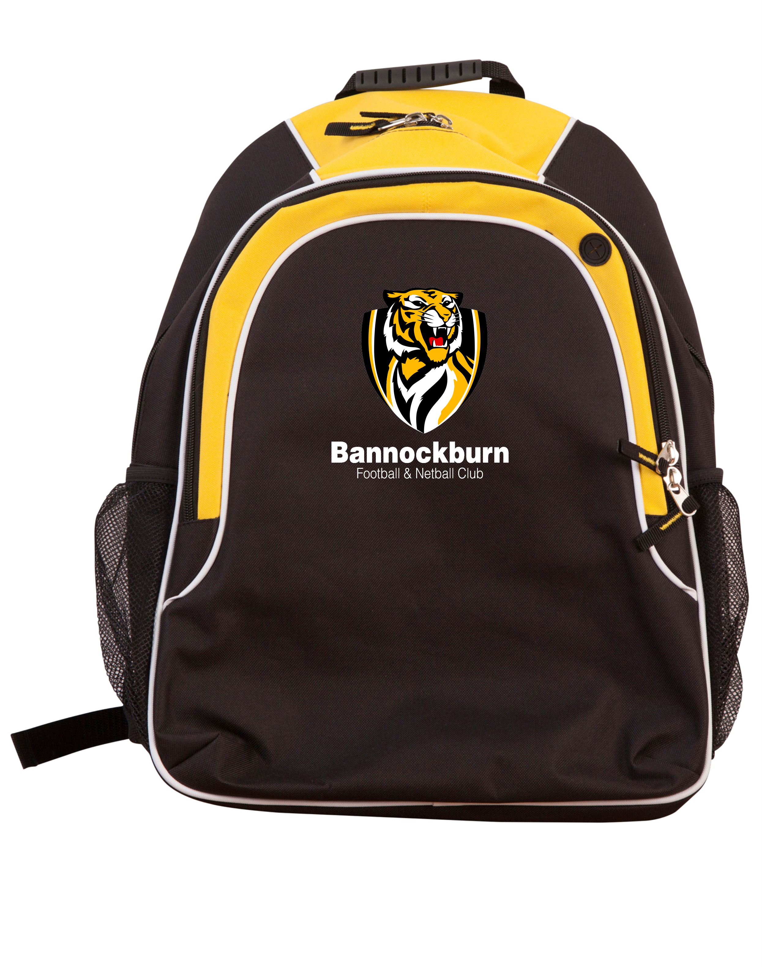 Back Pack in Black/Yellow