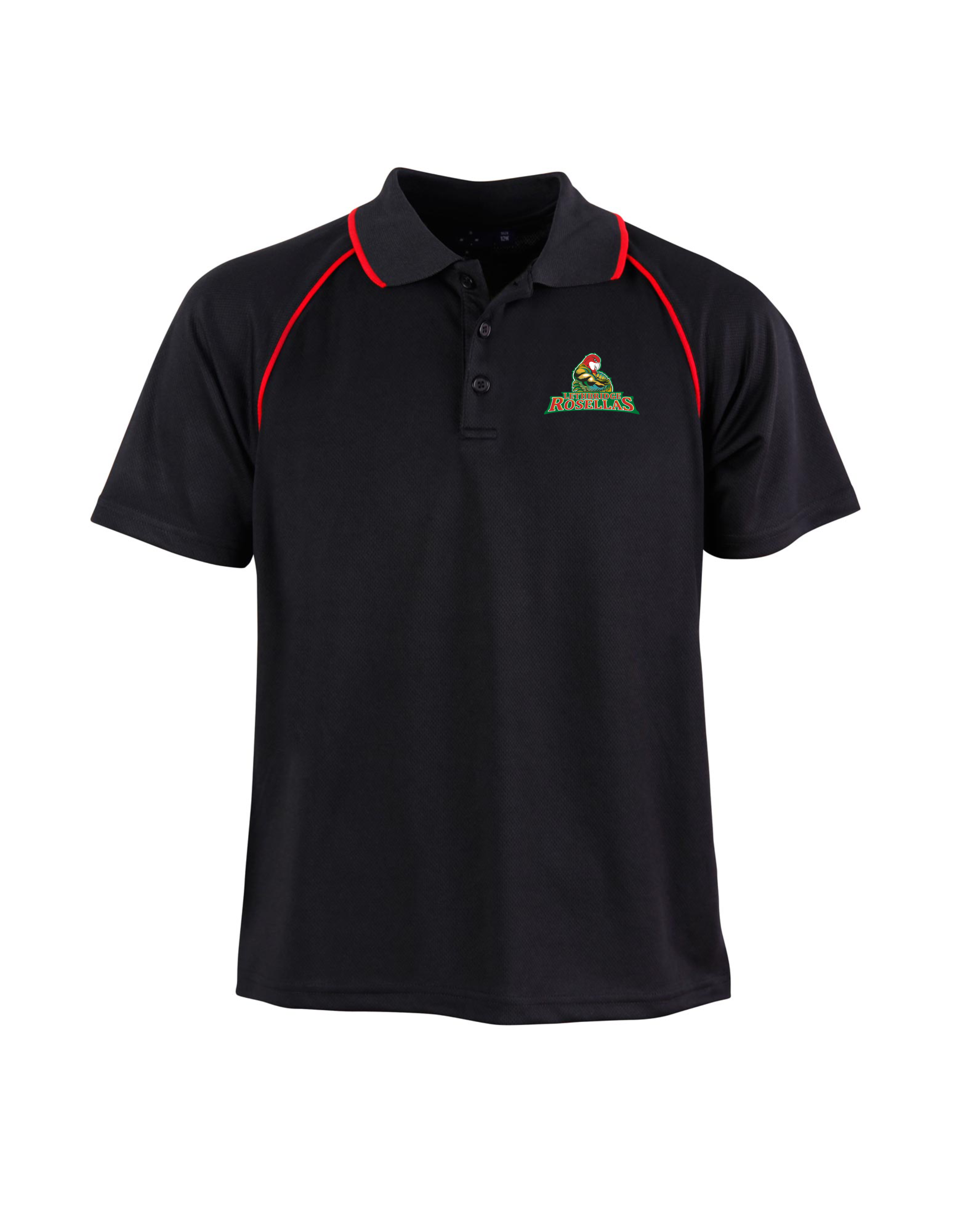 Kids Club Polo in Black/Red